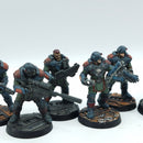 Warhammer Necromunda: Palanite Enforcers/Subjugators Gang - Well Painted (AA192)
