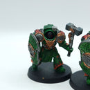 Warhammer Horus Heresy: Space Marines Salamanders Firedrake Terminators - Part Painted (BC179)