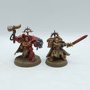 Warhammer 40k: Space Marines Blood Angels Terminator Captain and Sanguinary Priest (AH143)