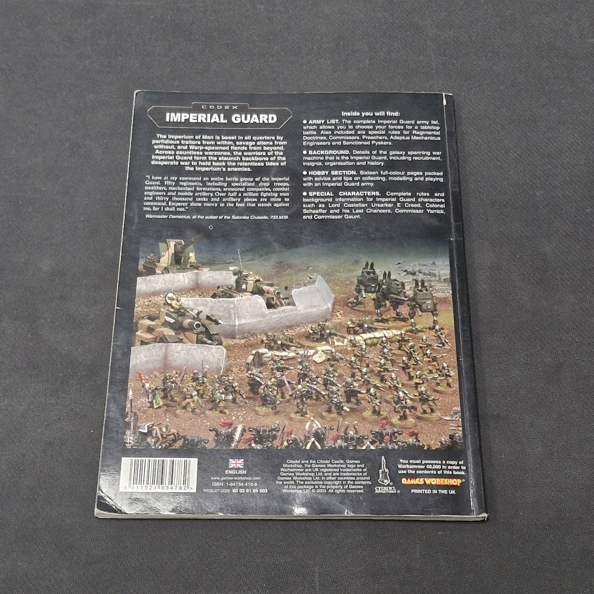 Warhammer 40k: Imperial Guard Codex 3rd Edition (AS112) AS112