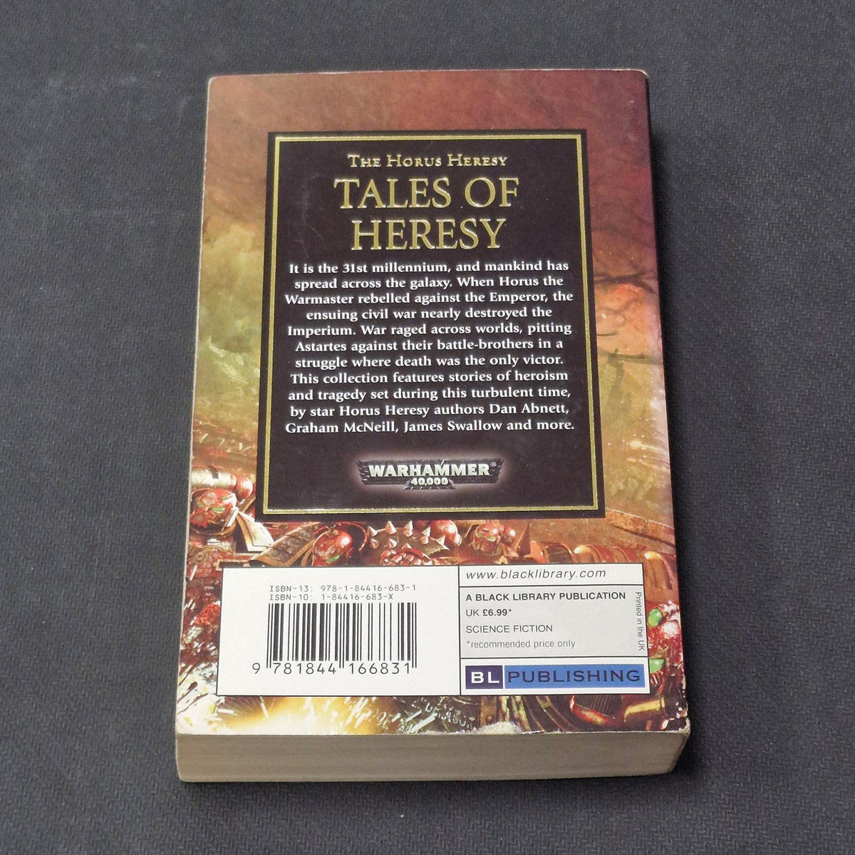 Warhammer The Horus Heresy: Tales Of Heresy By Nick Kyme First Edition Paperback  (AS121) AS121