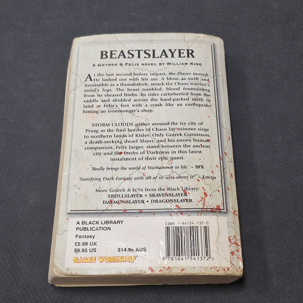 Warhammer Slayer 4 Book Bundle Gotrek And Felix Novels by William King (AS118) AS118