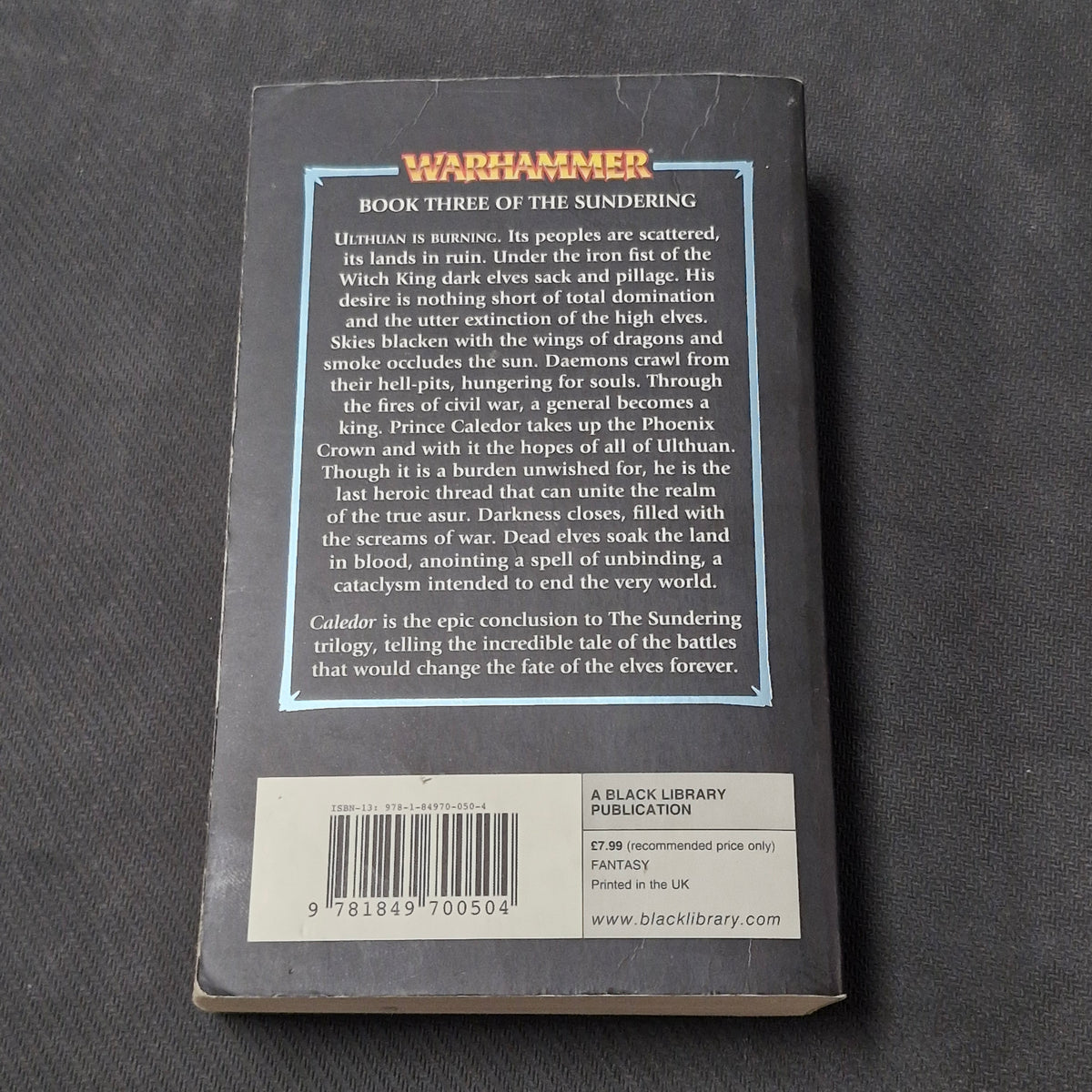 Warhammer Time Of Legends: Caledor Novel by Gav Thorpe (AS138) AS138