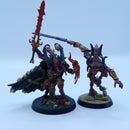 Warhammer 40k: Chaos Daemons Skulltaker And Bloodmaster, Herald Of Khorne Bundle - Painted AH105