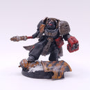 Warhammer 40K: Space Marines Converted Chaplain in Terminator Armour Iron Warriors BI011