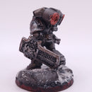 Warhammer 40k: Space Marines Converted Captain with Jump Pack and Relic Shield  Magnitized Iron Warriors  BP146