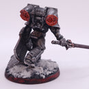 Warhammer 40k: Space Marines Converted Captain with Jump Pack and Relic Shield  Magnitized Iron Warriors  BP146