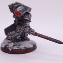 Warhammer 40k: Space Marines Converted Captain with Jump Pack and Relic Shield  Magnitized Iron Warriors  BP146