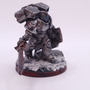 Warhammer 40k: Space Marines Converted Captain with Jump Pack and Relic Shield  Magnitized Iron Warriors  BP146