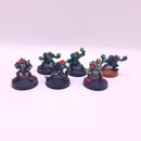 Bloodbowl Goblins x6 Metal - Painted AH151