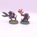 Bloodbowl Skaven Claw and Big Hand Mutants - Vintage Metal - Painted BN068