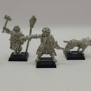 Warhammer Mordheim Witch Hunter Priest and Dogs - Metal OOP BN044
