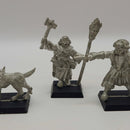 Warhammer Mordheim Witch Hunter Priest and Dogs - Metal OOP BN044