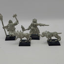 Warhammer Mordheim Witch Hunter Priest and Dogs - Metal OOP BN044