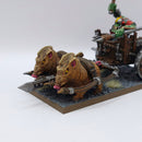 Warhammer the Old World Orcs and Goblins Boar Chariot - Painted AJ087