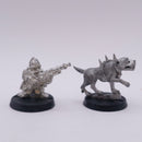 Warhammer Old World: Dwarf Thunderer Rifleman And Mordheim Dog BR200