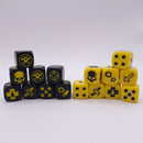 Warhammer 40k: Necromunda Yellow and Black Dice Set BR091