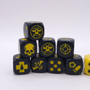 Warhammer 40k: Necromunda Yellow and Black Dice Set BR091