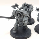 Warhammer 40k Chaos Space Marines Terminator Squad with Red Corsiar upgrades AW017