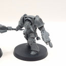 Warhammer 40k Chaos Space Marines Terminator Squad with Red Corsiar upgrades AW017