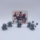 Warhammer 40k: 2nd Edition Ork Boys and Cardboard Ork Dreadnought AF107