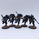Warhammer 40k: Space Marines Blood Angels Assault Intercessors with Jump Packs Painted BP156