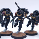Warhammer 40k: Space Marines Blood Angels Assault Intercessors with Jump Packs Painted BP156