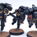 Warhammer 40k: Space Marines Blood Angels Assault Intercessors with Jump Packs Painted BP156