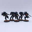 Warhammer 40k: Space Marines Blood Angels Assault Intercessors with Jump Packs Painted BP157
