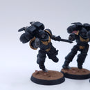 Warhammer 40k: Space Marines Blood Angels Assault Intercessors with Jump Packs Painted BP157