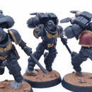 Warhammer 40k: Space Marines Blood Angels Assault Intercessors with Jump Packs Painted BP157