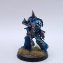 Warhammer 40k: Space Marines Ultramarines Terminator Captain and Librarian Painted BJ176