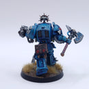Warhammer 40k: Space Marines Ultramarines Terminator Captain and Librarian Painted BJ176