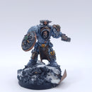 Warhammer 40k: Space Marines Space Wolves Arjac Rockfist Well Painted AE158