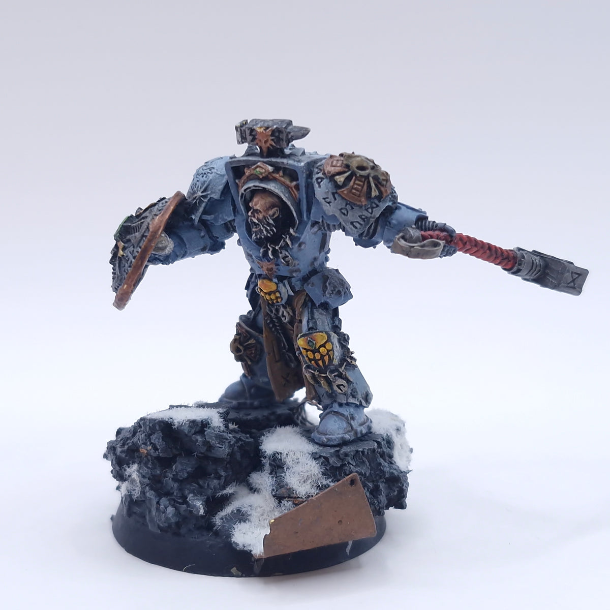 Warhammer 40k: Space Marines Space Wolves Arjac Rockfist Well Painted AE158