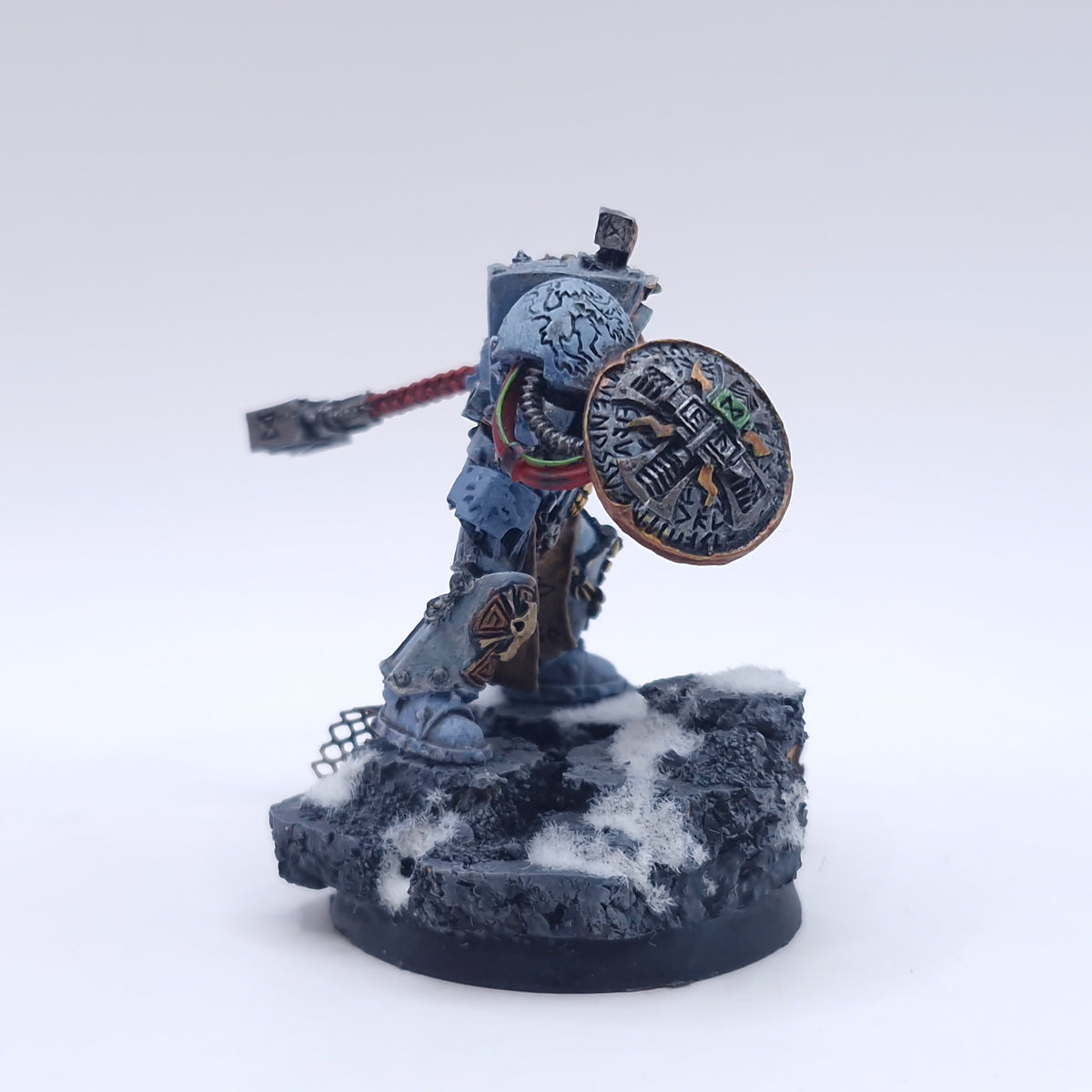 Warhammer 40k: Space Marines Space Wolves Arjac Rockfist Well Painted AE158