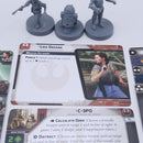 Star Wars Legion: Leia Organa with C-3PO and R2D2 Cards AT110