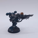 Warhammer 40k: Chaos Space Marines with Las Cannon Painted Metal AJ097