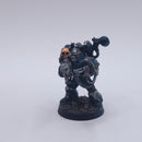 Warhammer 40k: Chaos Space Marines with Las Cannon Painted Metal AJ097
