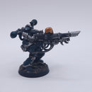 Warhammer 40k: Chaos Space Marines with Las Cannon Painted Metal AJ097
