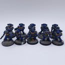 Warhammer 40k: Space Marines Tactical Squad Painted BSB27