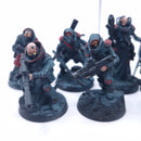 Warhammer Necromunda: Delaque Crew with Piscean Spektor Painted AT112