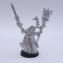 Warhammer 40k: Aeldari Eldar Eldrad Ulthran with Warlock Metal AQ015