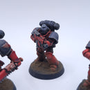 Warhammer 40k: Space Marines Blood Angels Intercessor Squad Painted BC126
