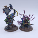 Warhammer 40k: Orks Warboss and Weirdboy Painted BSB50