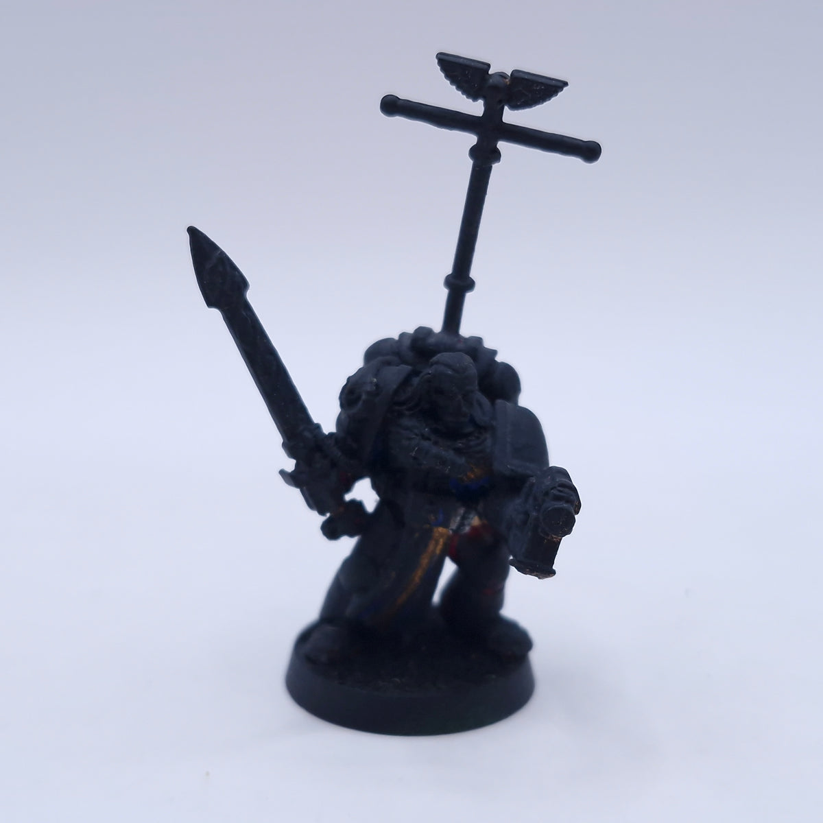 Warhammer 40k: Space Marines Veteran Sergeant and Lexicanum Librarian Metal BA040