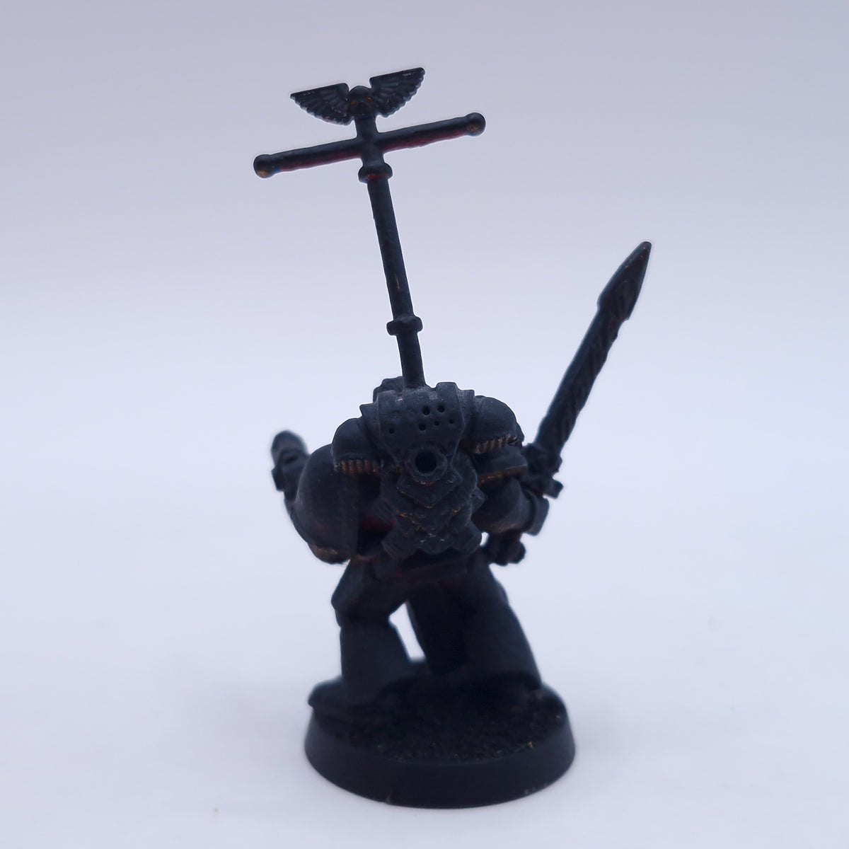 Warhammer 40k: Space Marines Veteran Sergeant and Lexicanum Librarian Metal BA040