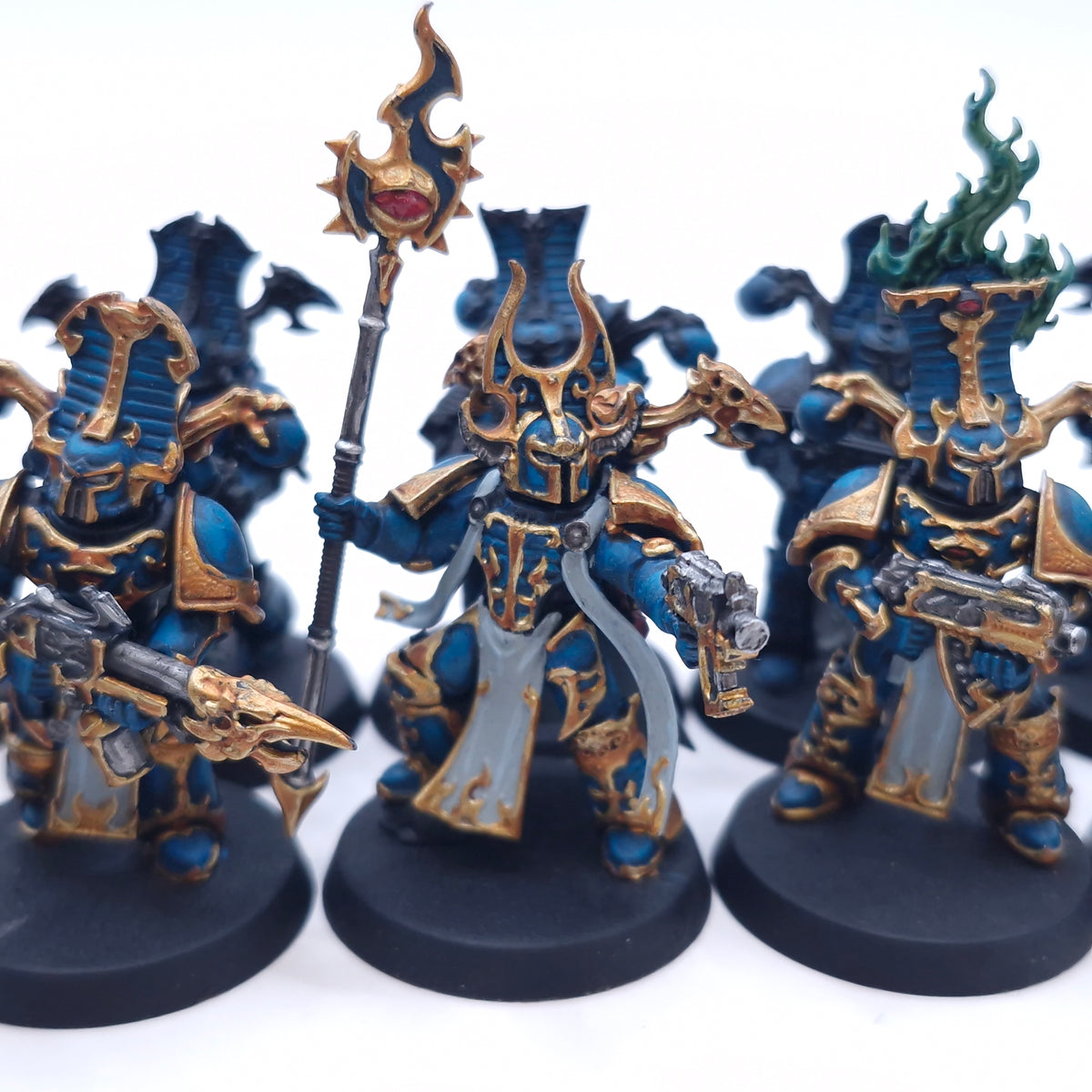 Warhammer 40k: Thousand Sons Rubric Marines Part Painted AH026
