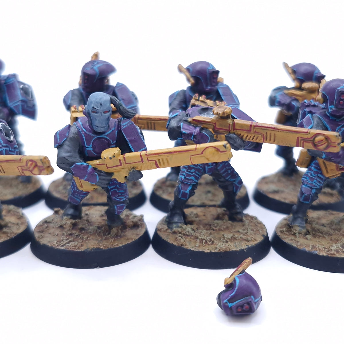 Warhammer 40k: T'au Fire Warriors Strike Team Painted BTA11
