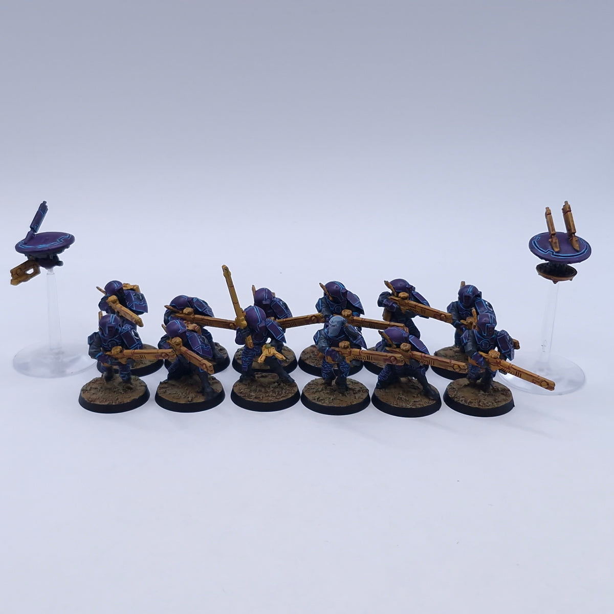 Warhammer 40k: T'au Fire Warriors Strike Team Painted AC256